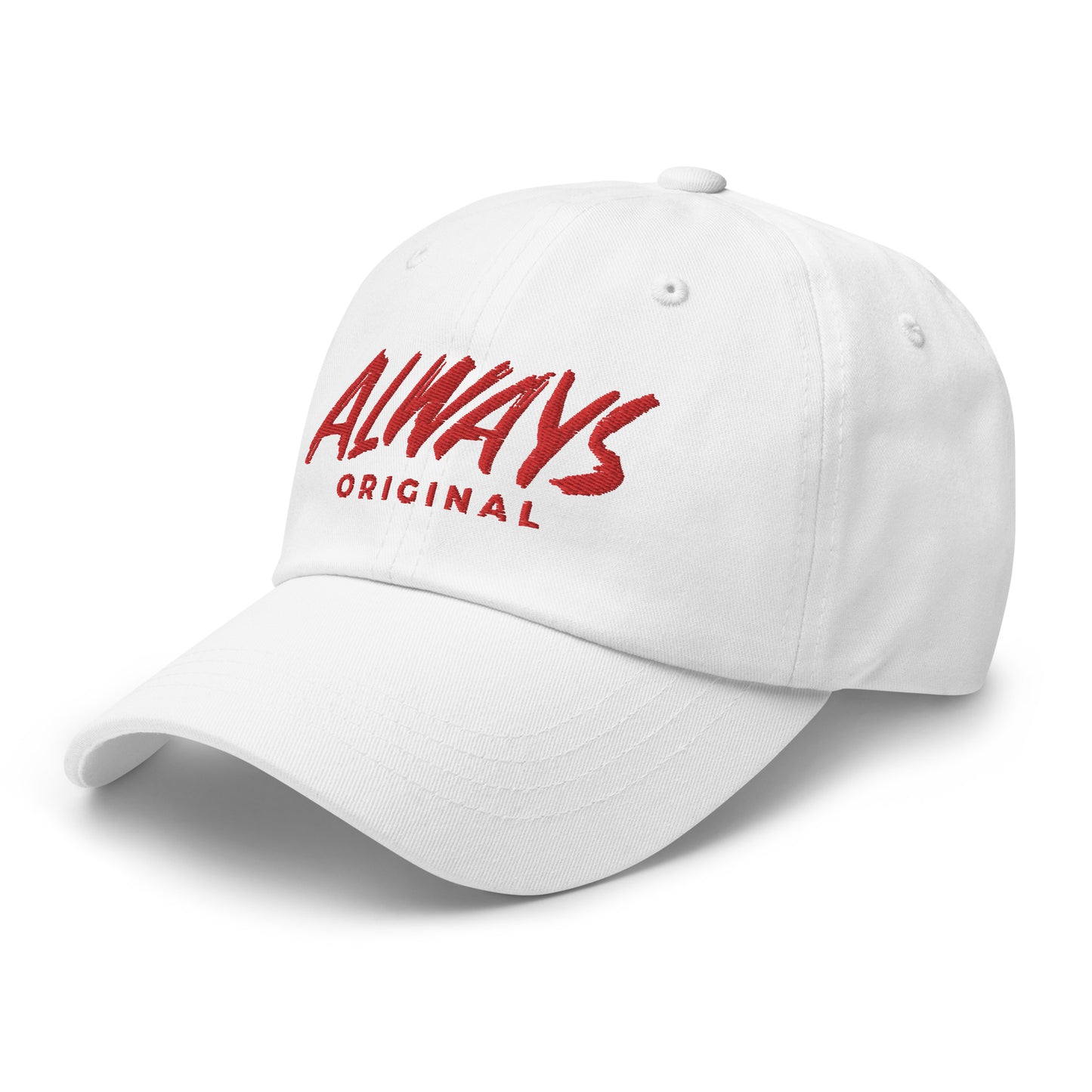 Red Stitched Always Original Dad hat