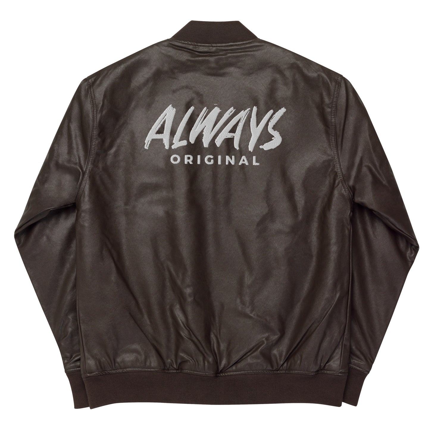 Always Original Leather Bomber Jacket