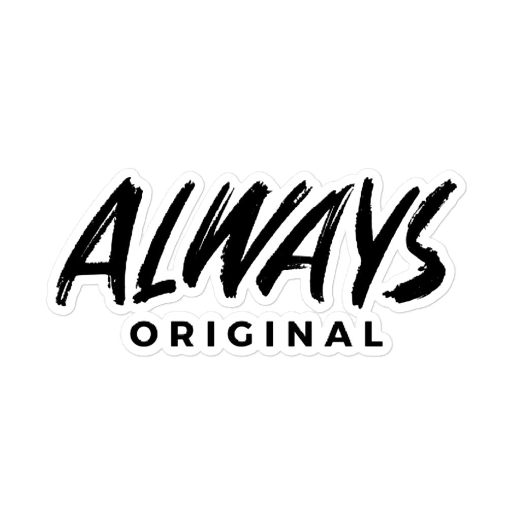 Always Original Bubble-free stickers
