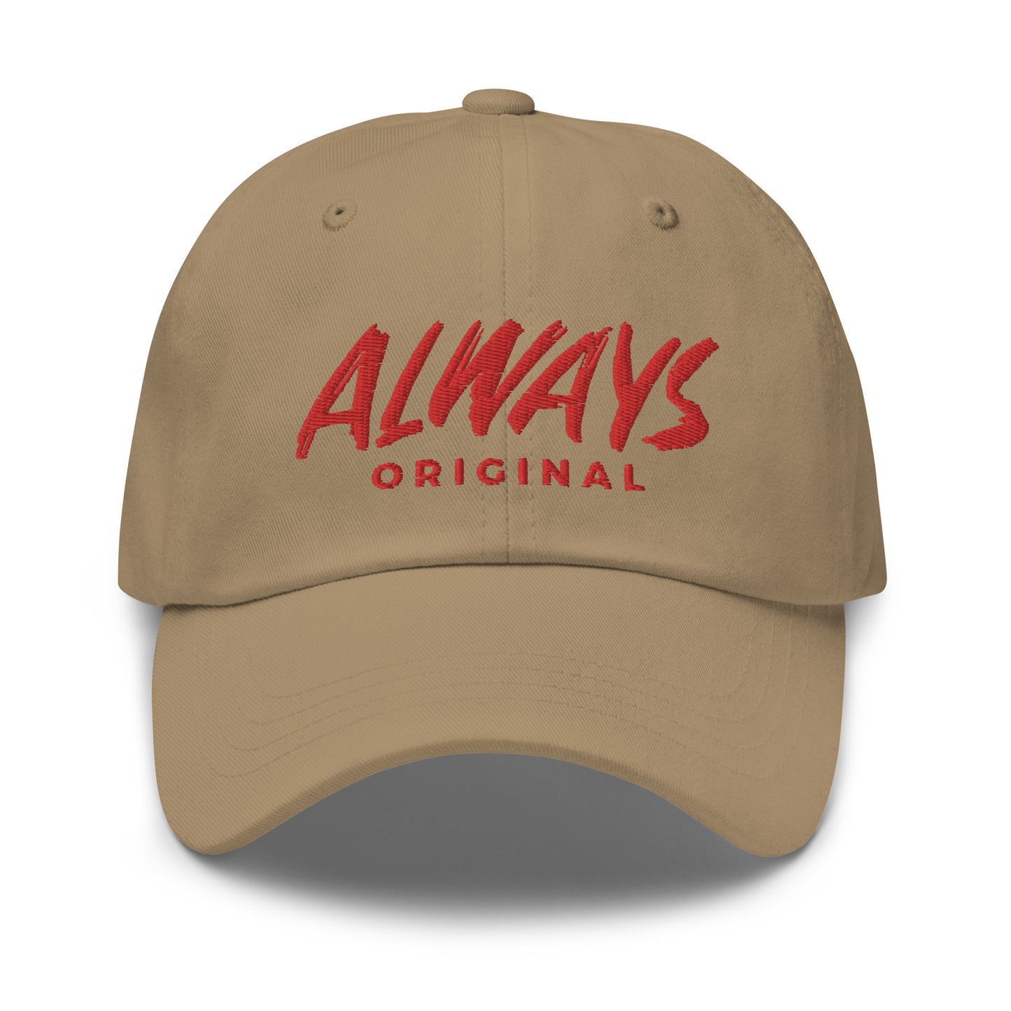 Red Stitched Always Original Dad hat