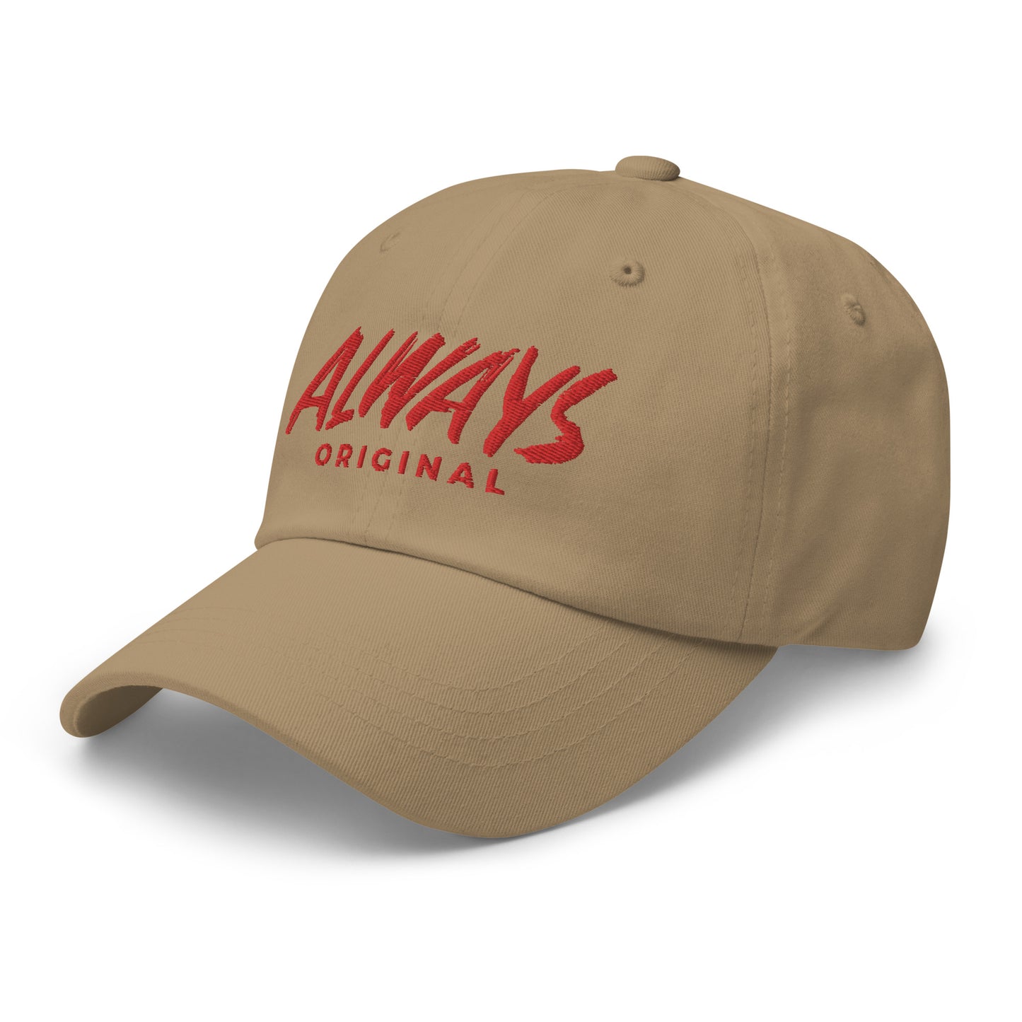 Red Stitched Always Original Dad hat