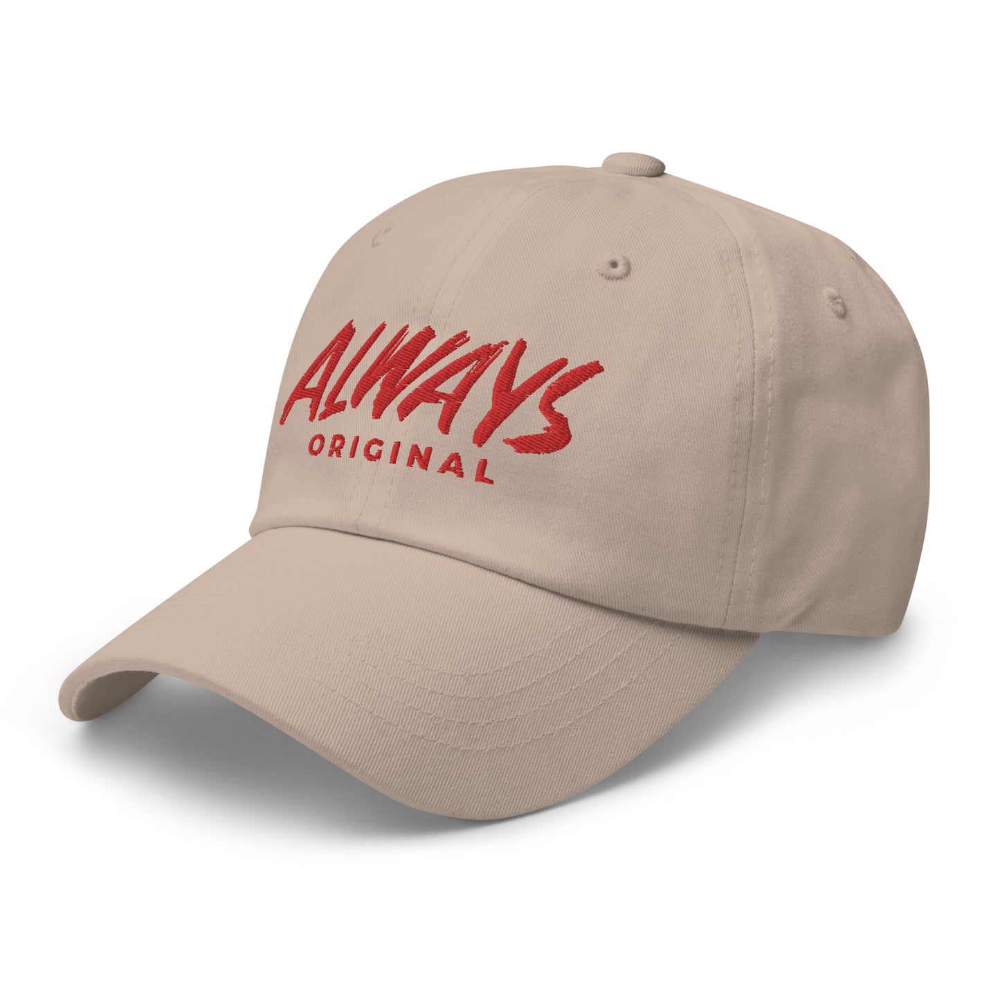 Red Stitched Always Original Dad hat
