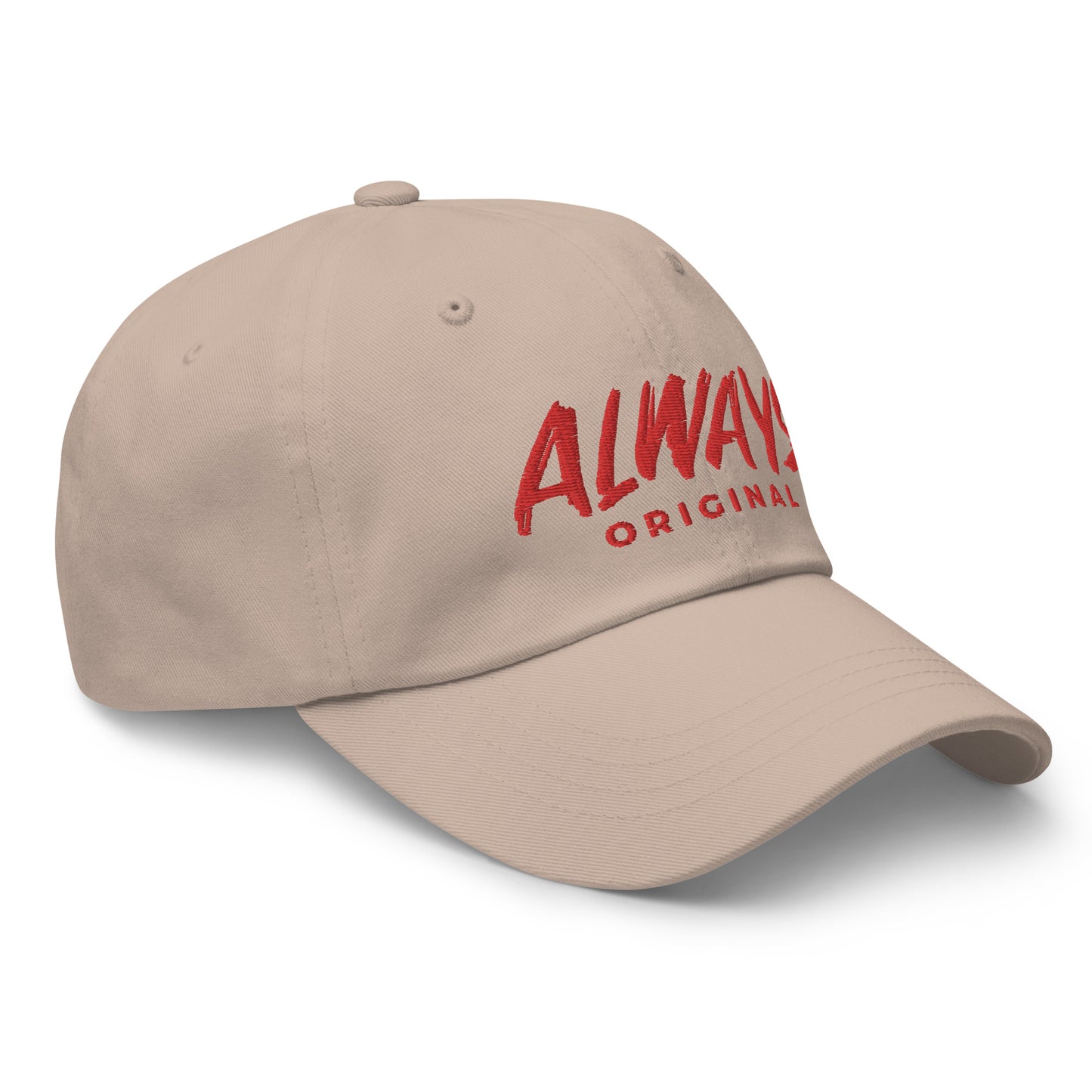 Red Stitched Always Original Dad hat