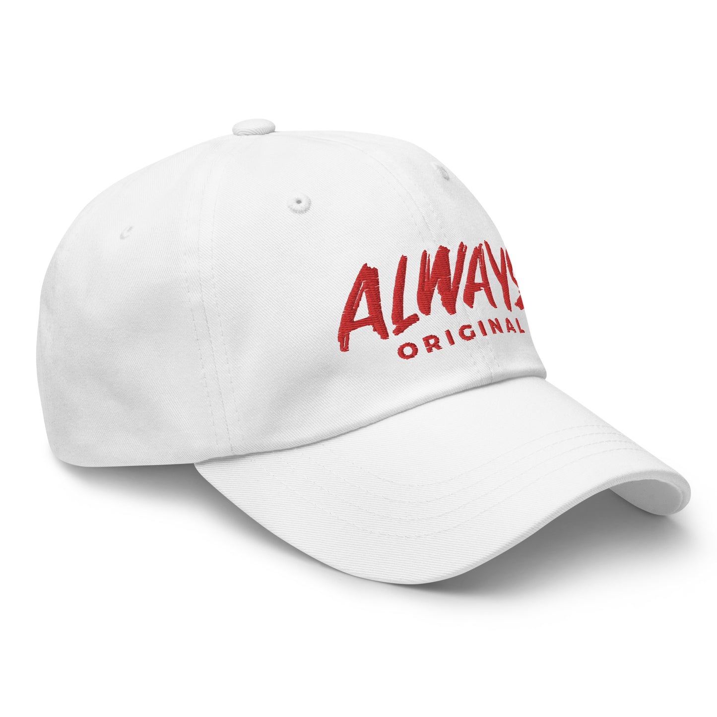 Red Stitched Always Original Dad hat