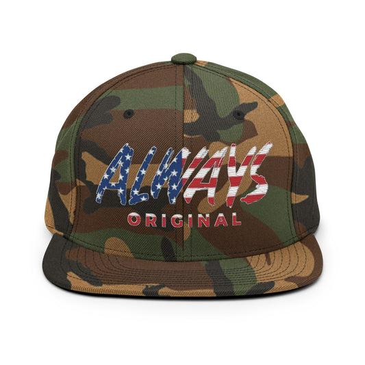 American Flag Always Original Snapback Hat