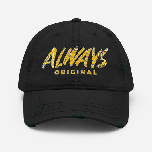 Gold Bandana Distressed Dad Hat