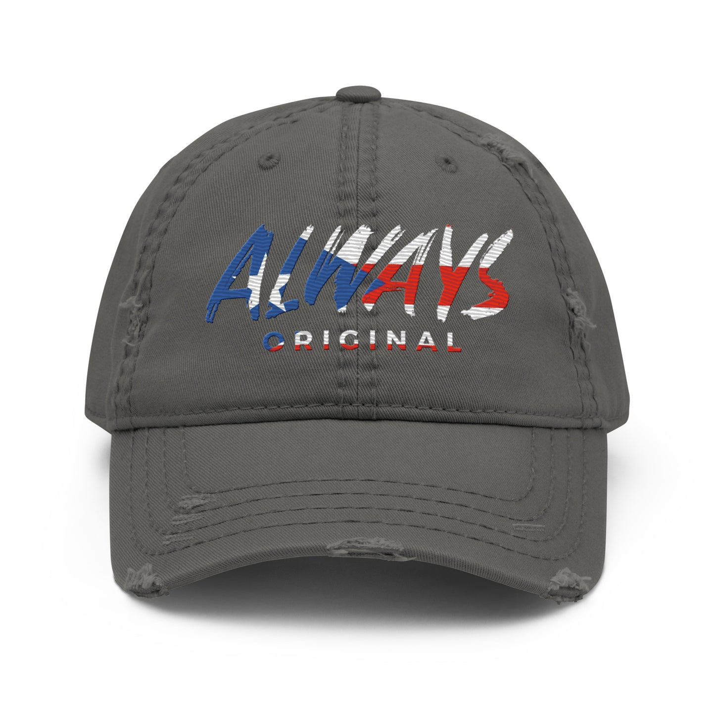 Puerto Rico Flag Always Original Distressed Dad Hat