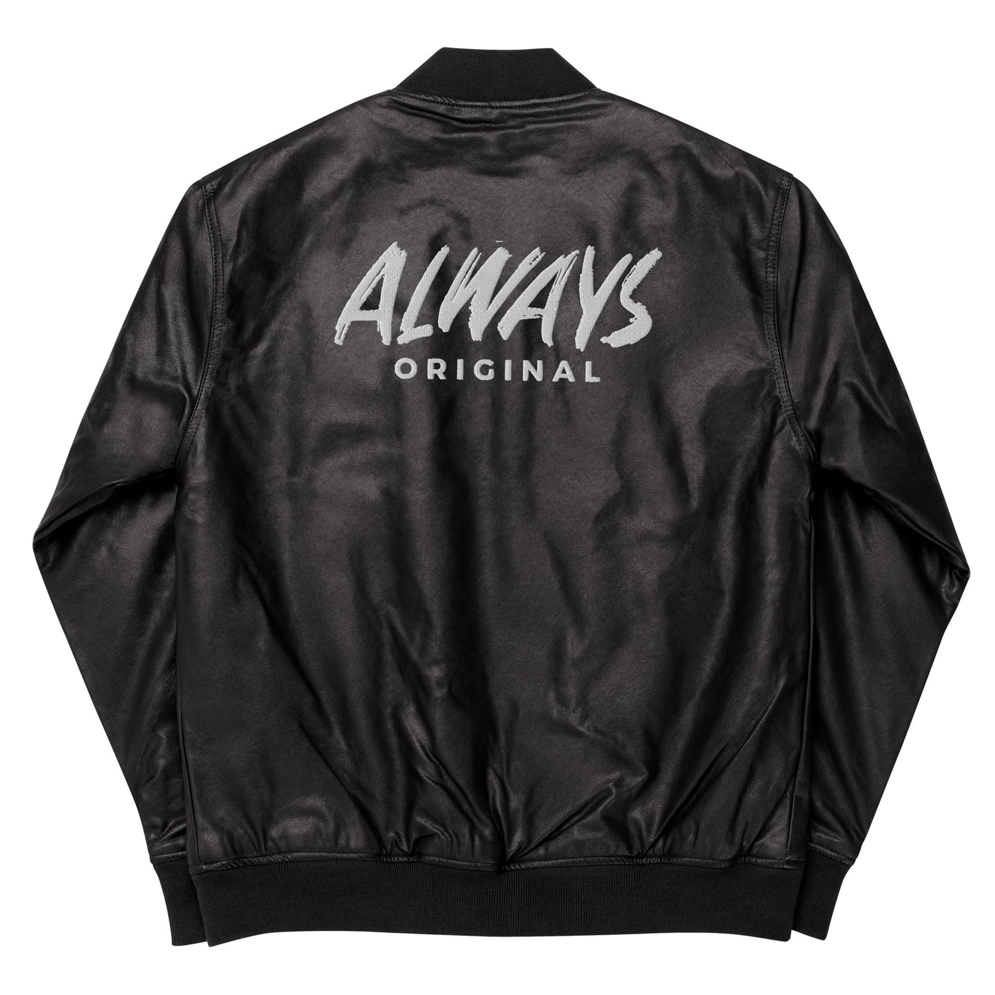 Always Original Leather Bomber Jacket