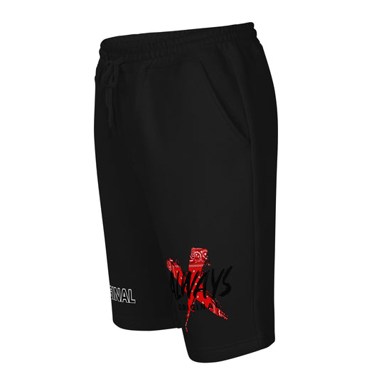Red Bandana X Men's fleece shorts