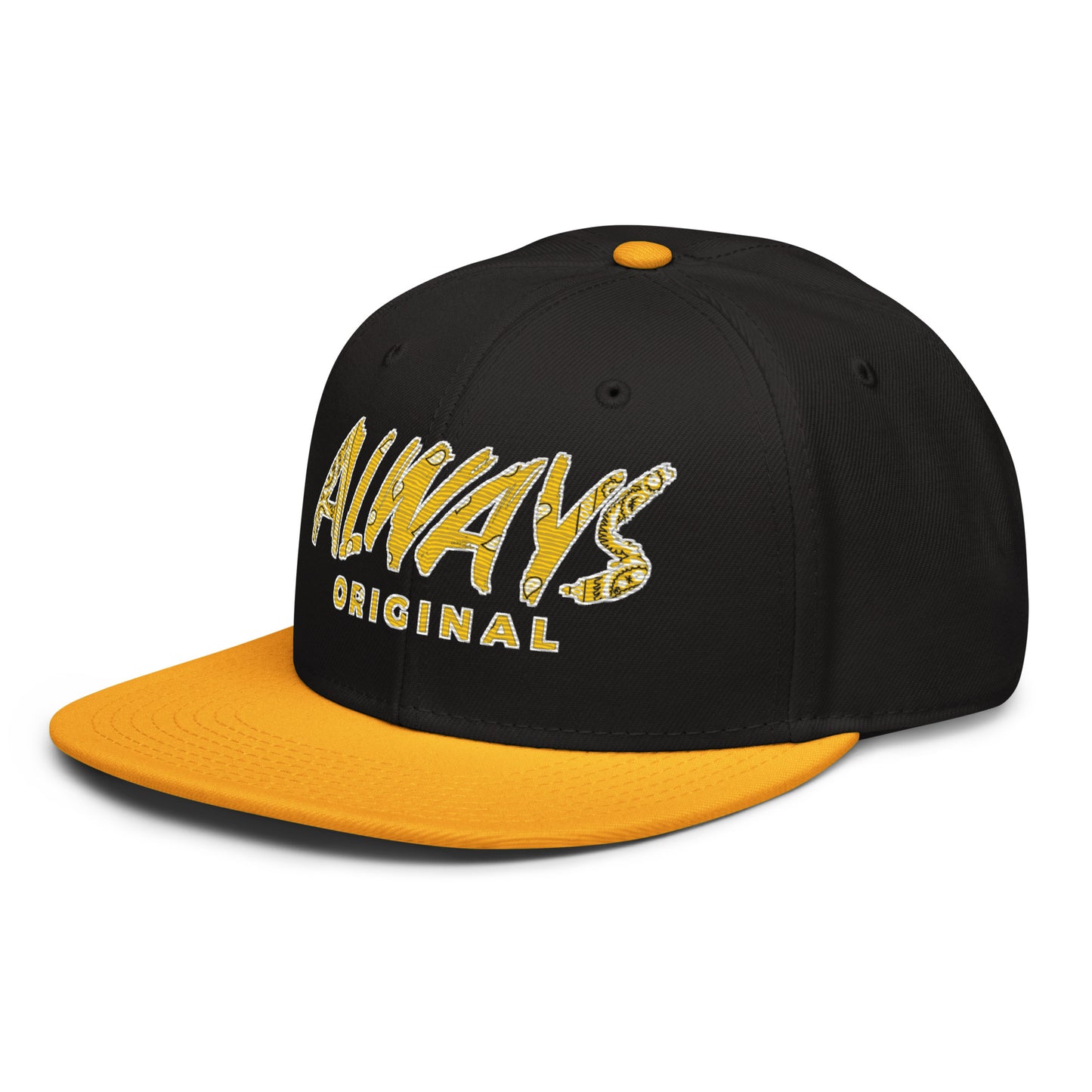 Gold Bandana 2 tone Snapback Hat