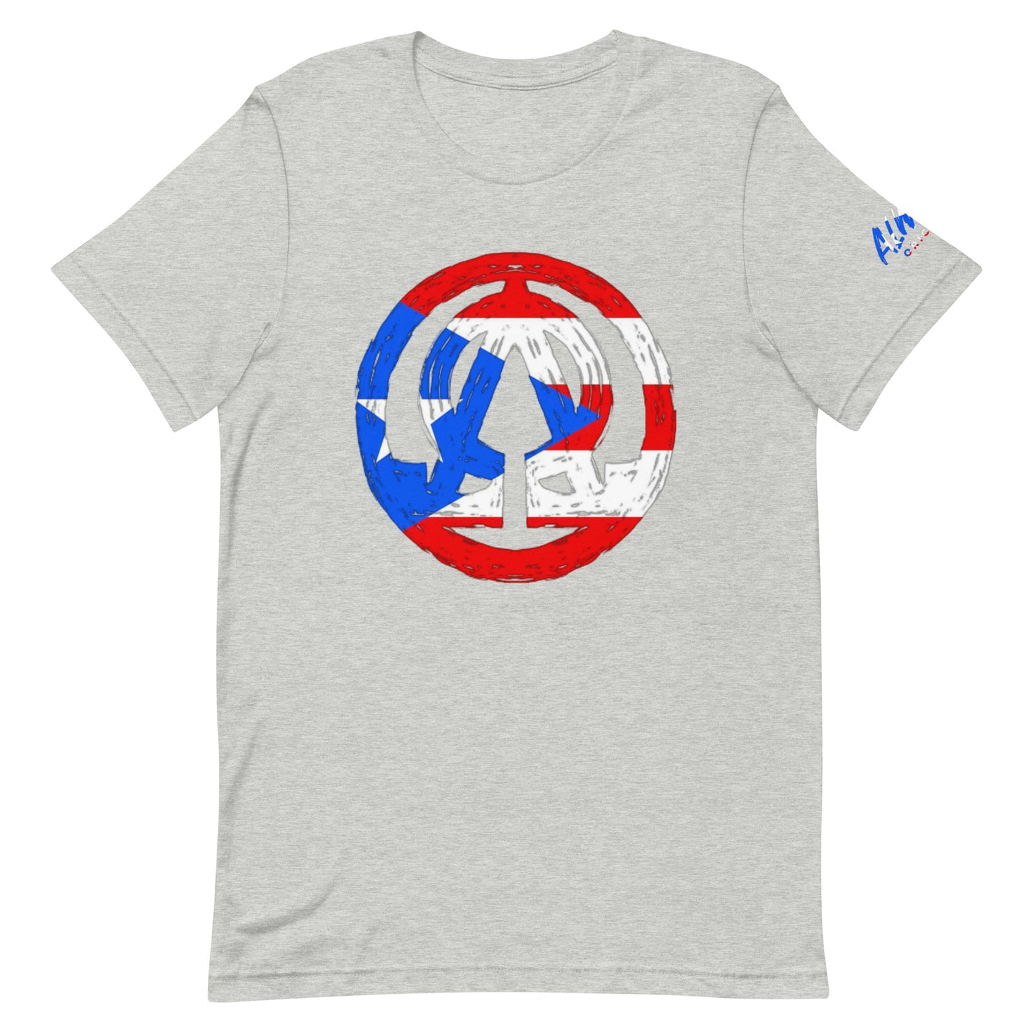Puerto Rico flag A.O logo Unisex t-shirt