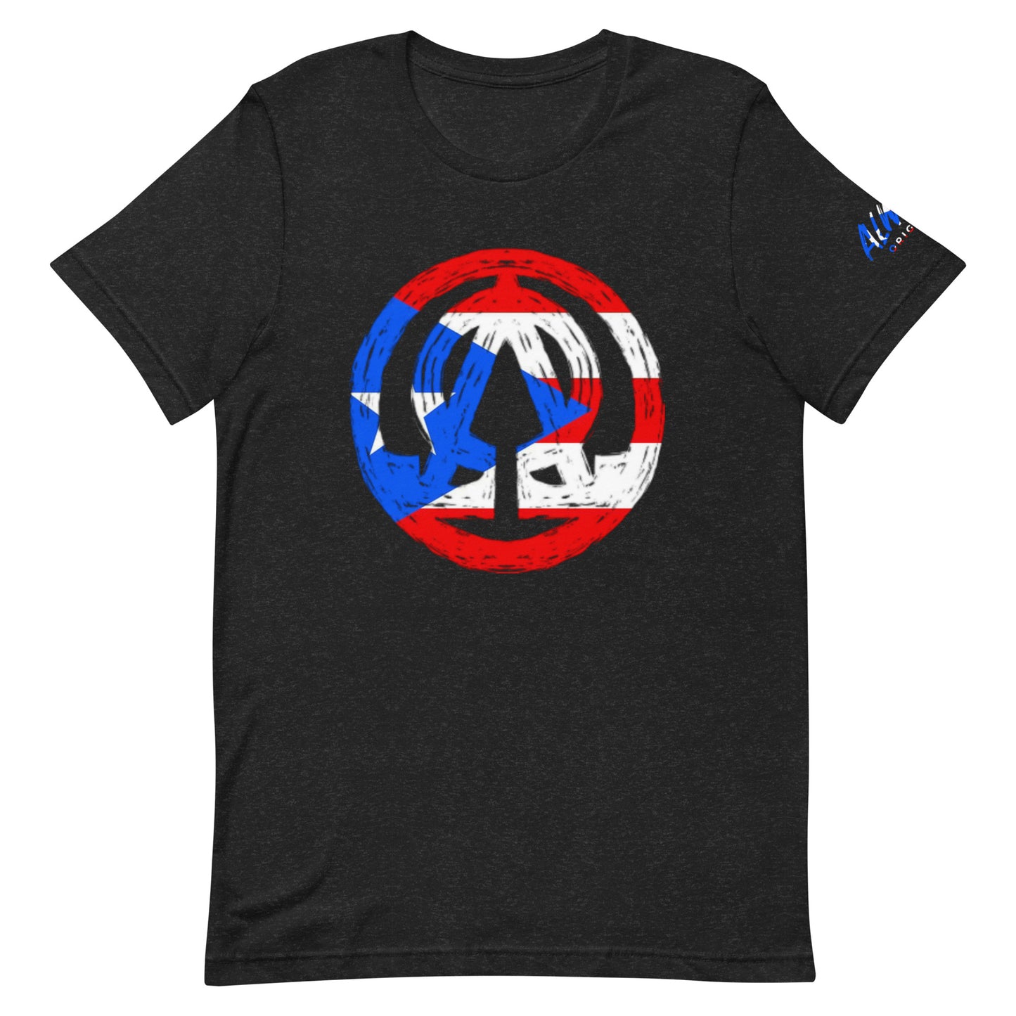 Puerto Rico flag A.O logo Unisex t-shirt