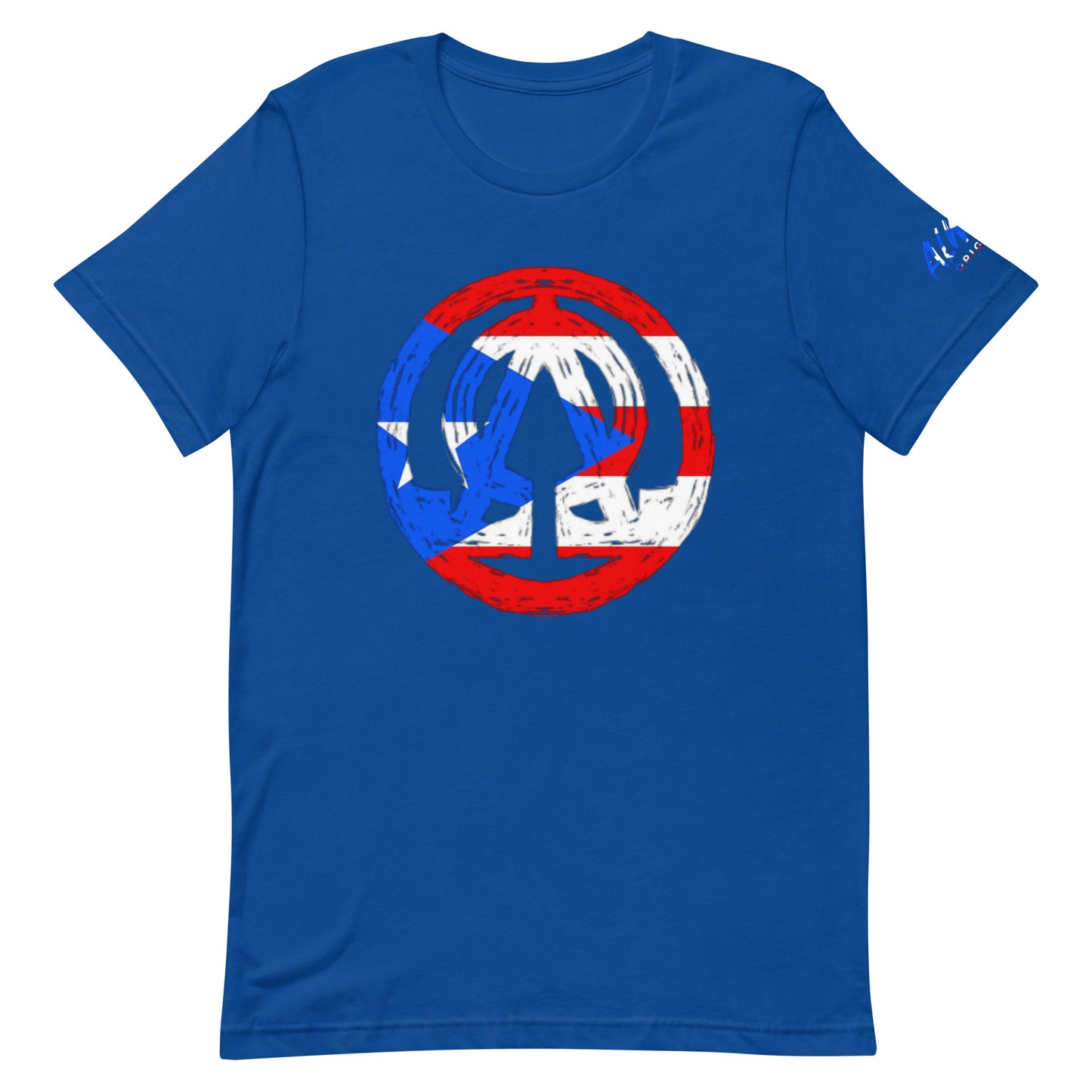 Puerto Rico flag A.O logo Unisex t-shirt