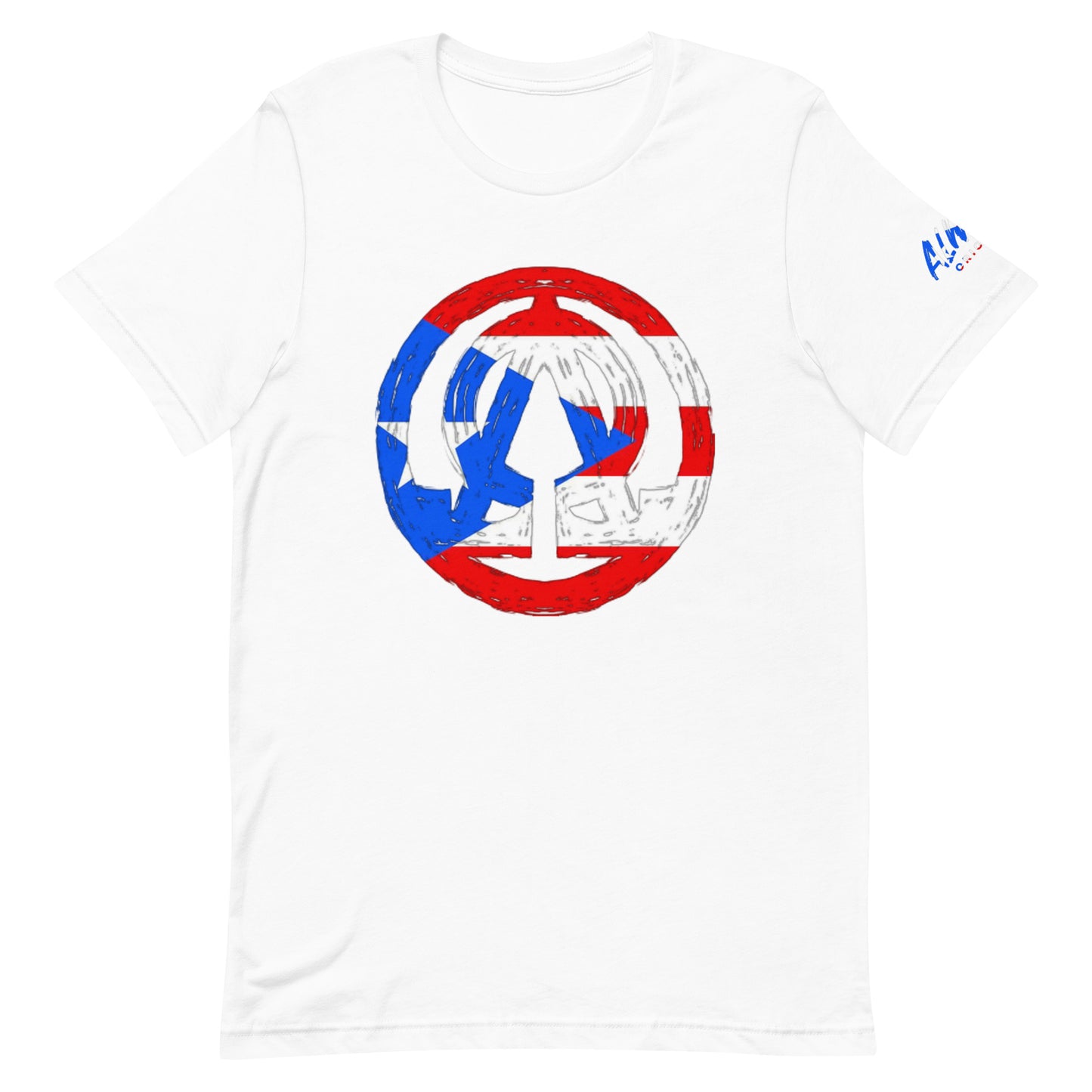 Puerto Rico flag A.O logo Unisex t-shirt
