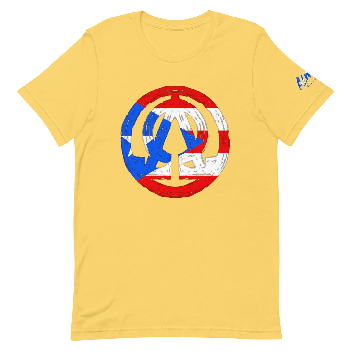 Puerto Rico flag A.O logo Unisex t-shirt